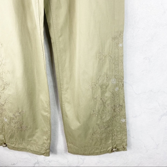 [Arizona] Tan Cargo Utility Embroidery Pants - Picture 4 of 4
